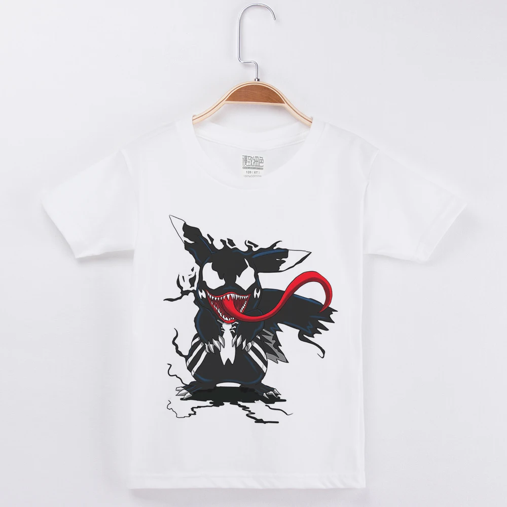 

New Funny T-Shirt Boys Brand Tshirt Boy T Shirt Fashion Cotton O-Neck Kids Short Sleeve Tees Venom Printing Children Clothing