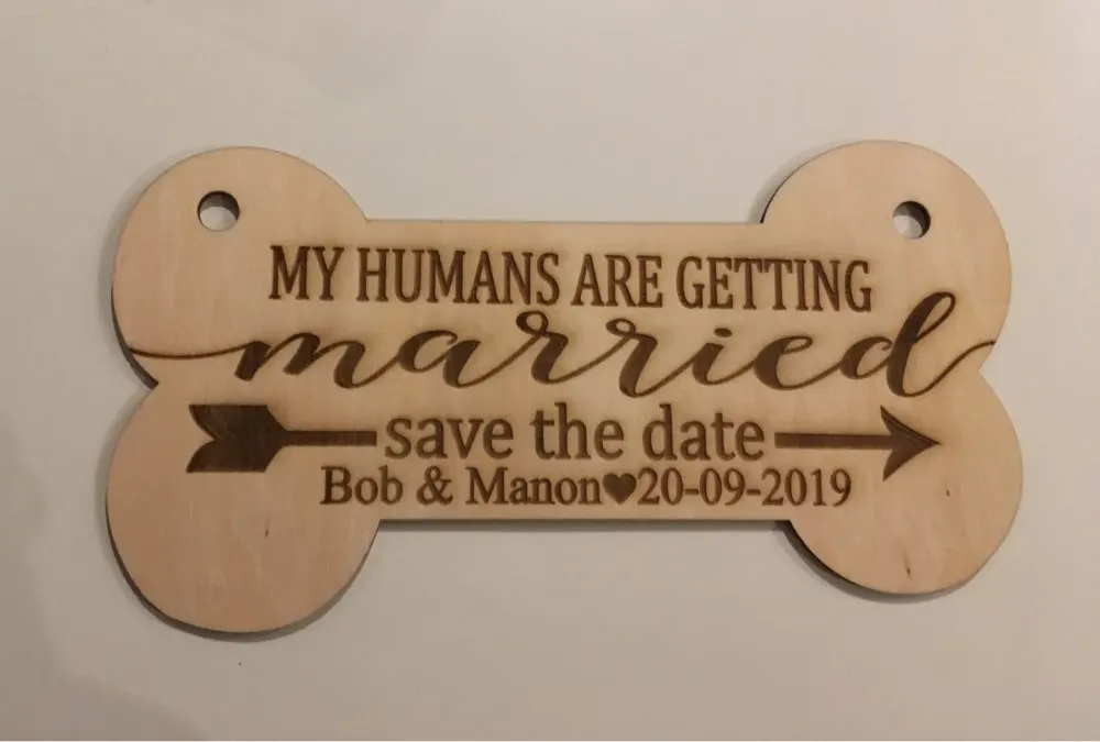 personalize Pet Sign for Engagement Save the Date Photography wood signs customize wedding props Dog wedding save the date sign