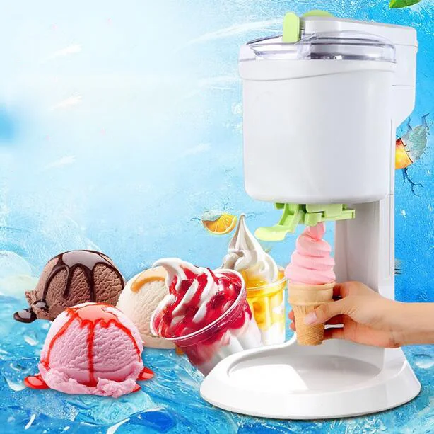 220 В 21 Вт DIY электрическая машина для Фруктового мороженого домашняя машина для мороженого 1Л автоматическое мороженое машина