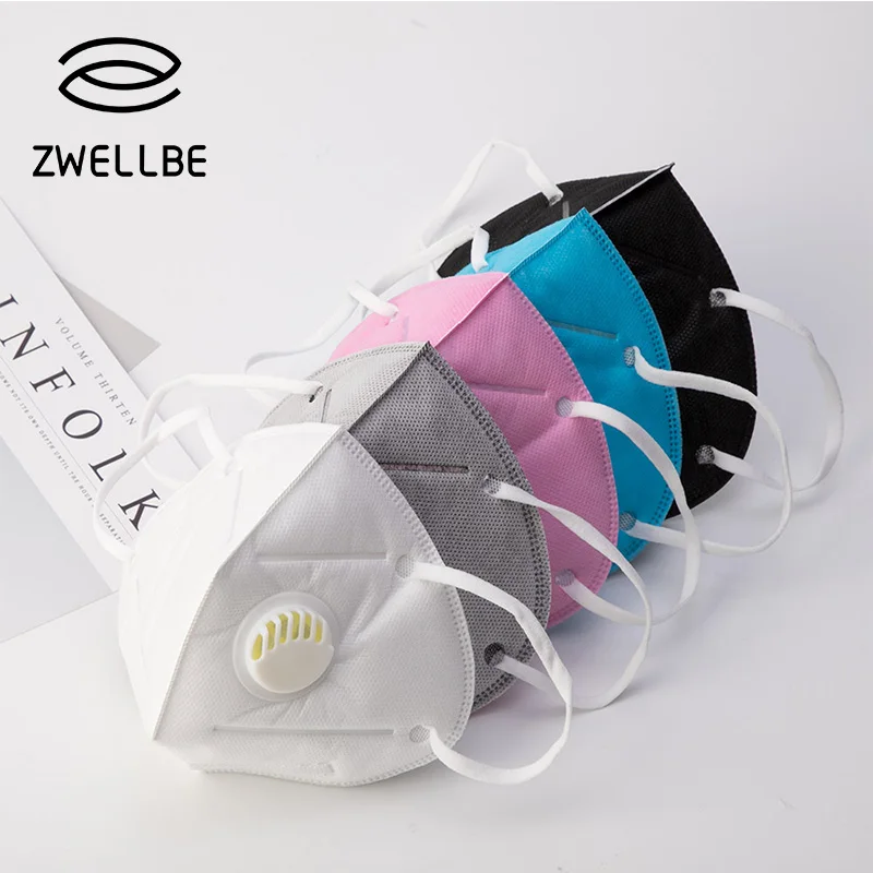 

zwellbe Dust-proof Masks Anti-Dust Breath Valve Facial Protective Cover Beauty & Medical Salon Ear-loop Face Mouth Masks Makeup