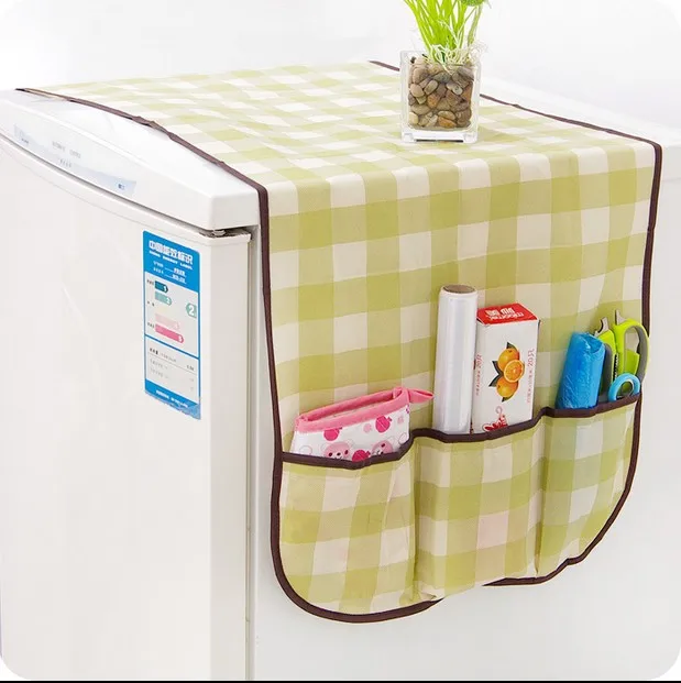 

Multifunction Refrigerator Cloth Single Door Dust Cover Pastoral Double Open Towel Washing Machine Cover Towel Storage Bag