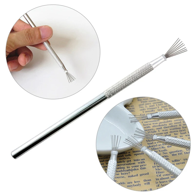 

7 Pin Feather Wire Texture Ceramics Tools Polymer Clay Sculpting Modeling Tool Pottery Texture Brush Tools Strong Wire