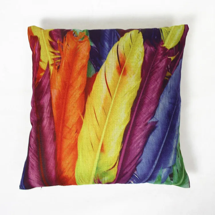 3D Three Feathers Cushion Decorative Home Decor Sofa Chair Throw