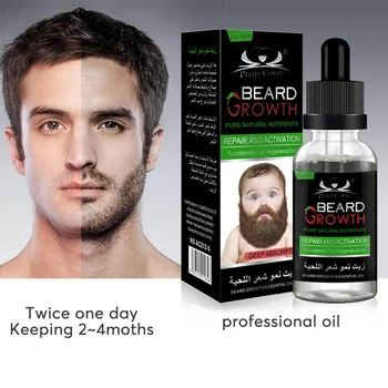 

30ml Natural Men Growth Beard Oil Organic Beard Wax balm Avoid Beard Hair Loss Products Leave-In Conditioner for Groomed Growth