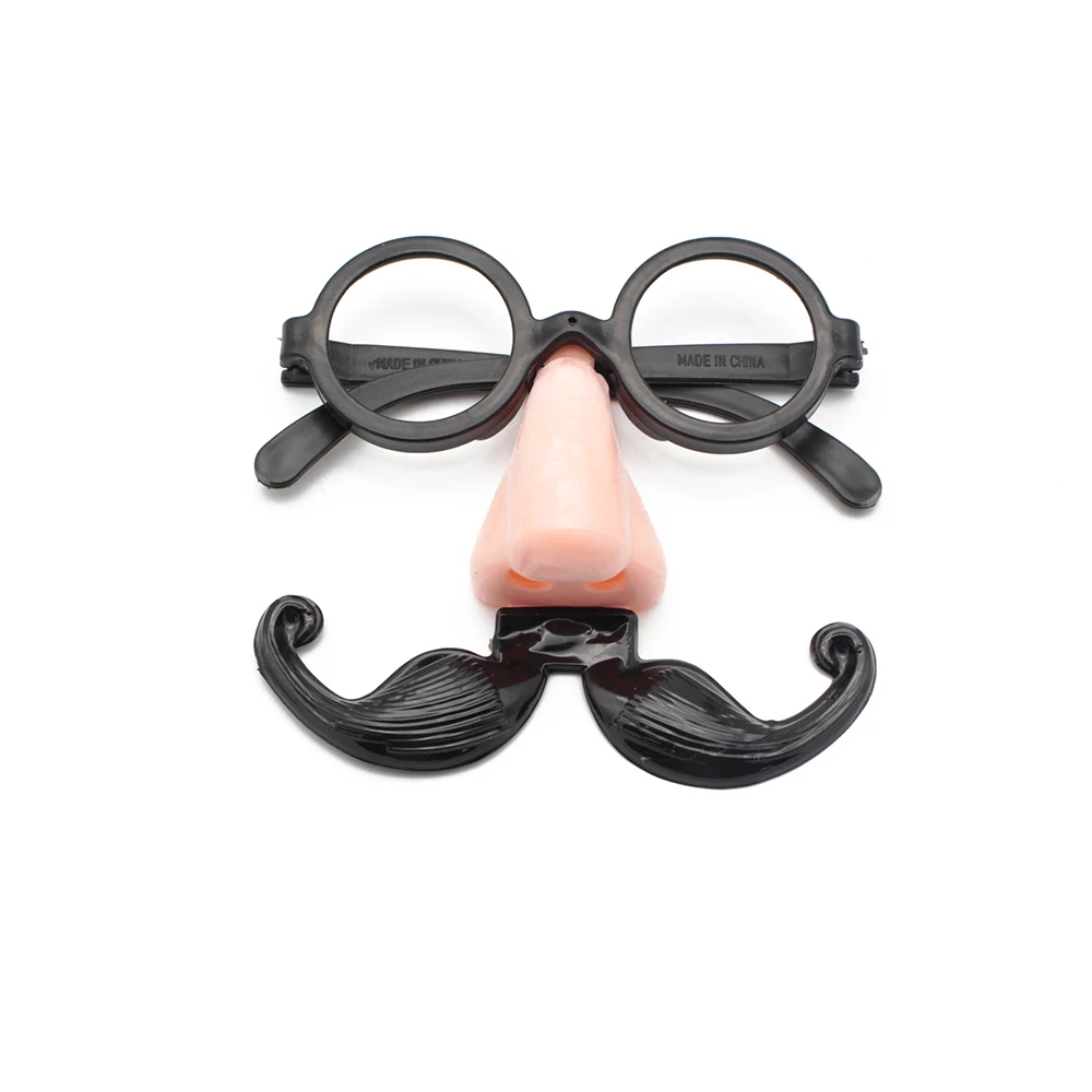 1Pcs Fake Nose Eyebrow Mustache Clown Fancy Dress up Costume Props Fun