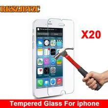 20pcs/lot Premium Tempered Glass Screen Protector For iPhone 6 6s 6/6s Plus 7 7 plus 5 5s se 5C 4 4s Toughened protective film