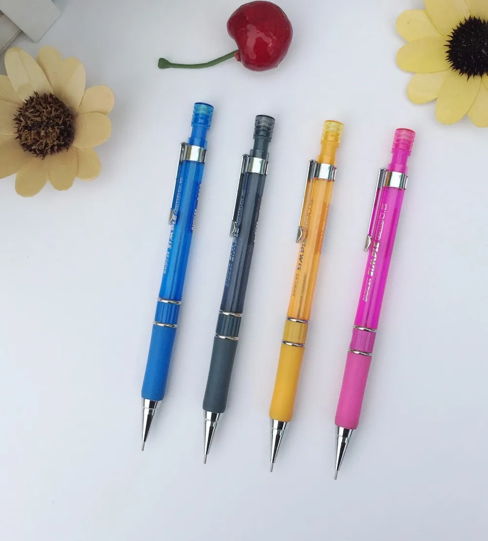 AryaArte 4pcs 0.5mm Automatical Pencil Mechanical Pencil Lead Holder For School Stationery