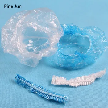 

Disposable Shower Cap Waterproof lampblack PE plastic