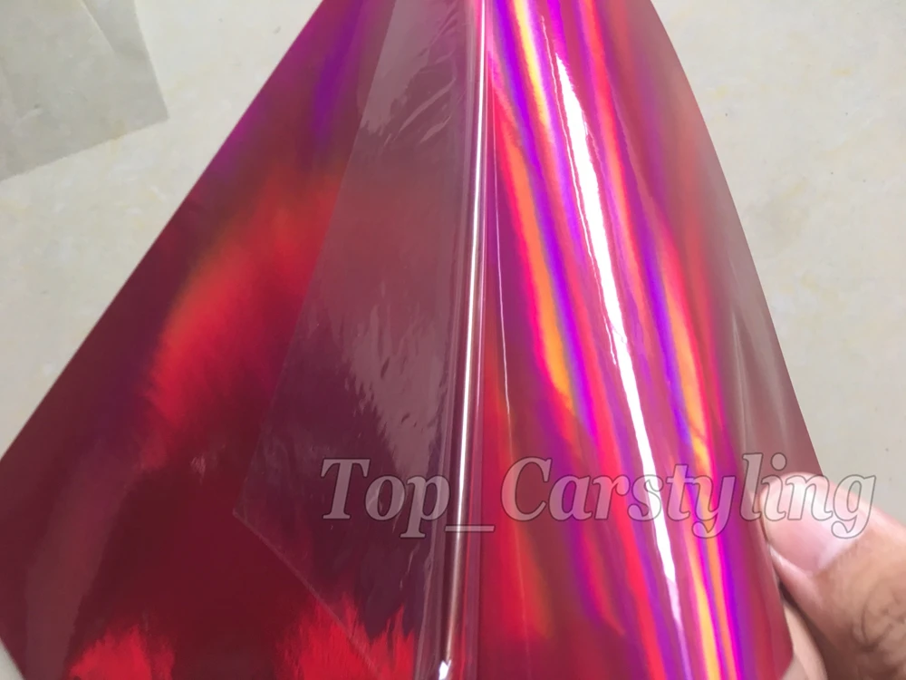 Pink holographic chrome vinyl sticker wrap sheet 3M Avery Arlon Vinyl Sticker (4)