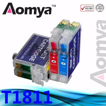 

4PCS For Epson T1811 -T1814 Refillable Ink Cartridge For Epson XP30 XP102 XP202 XP205 XP302 XP305 XP402 XP405 XP215 XP312 XP415