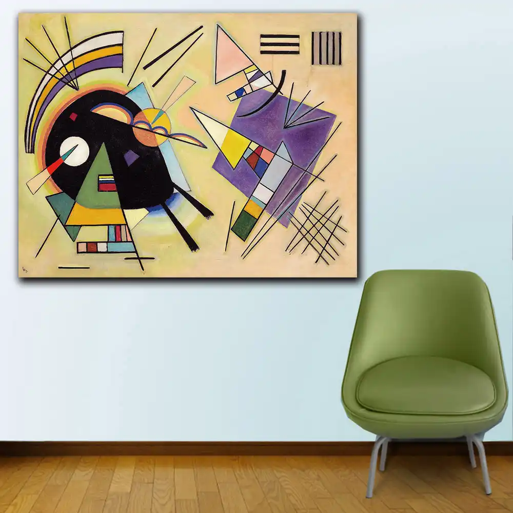 schwarz und violett wassily kandinsky leinwand malerei für