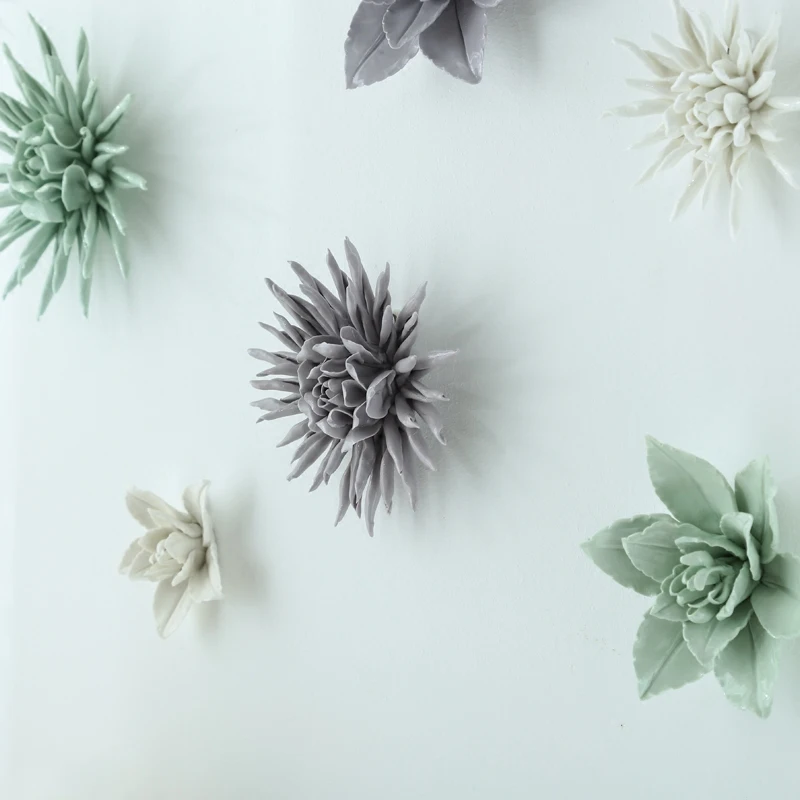 Modern-Ceramic-Flower-Wall-Hanging-Lily-Resin-Flower-Crafts-Ornament-Decoration-European-Livingroom-TV-Background-Mural (2)