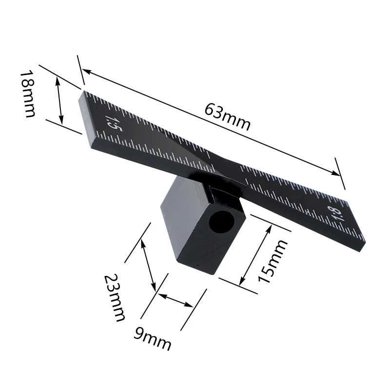 Dovetail Marker Aluminum Alloy Dovetail Guide Template 1:5& 1:8 For DIY Wood Joints Gauge Woodworking Measuring Tool