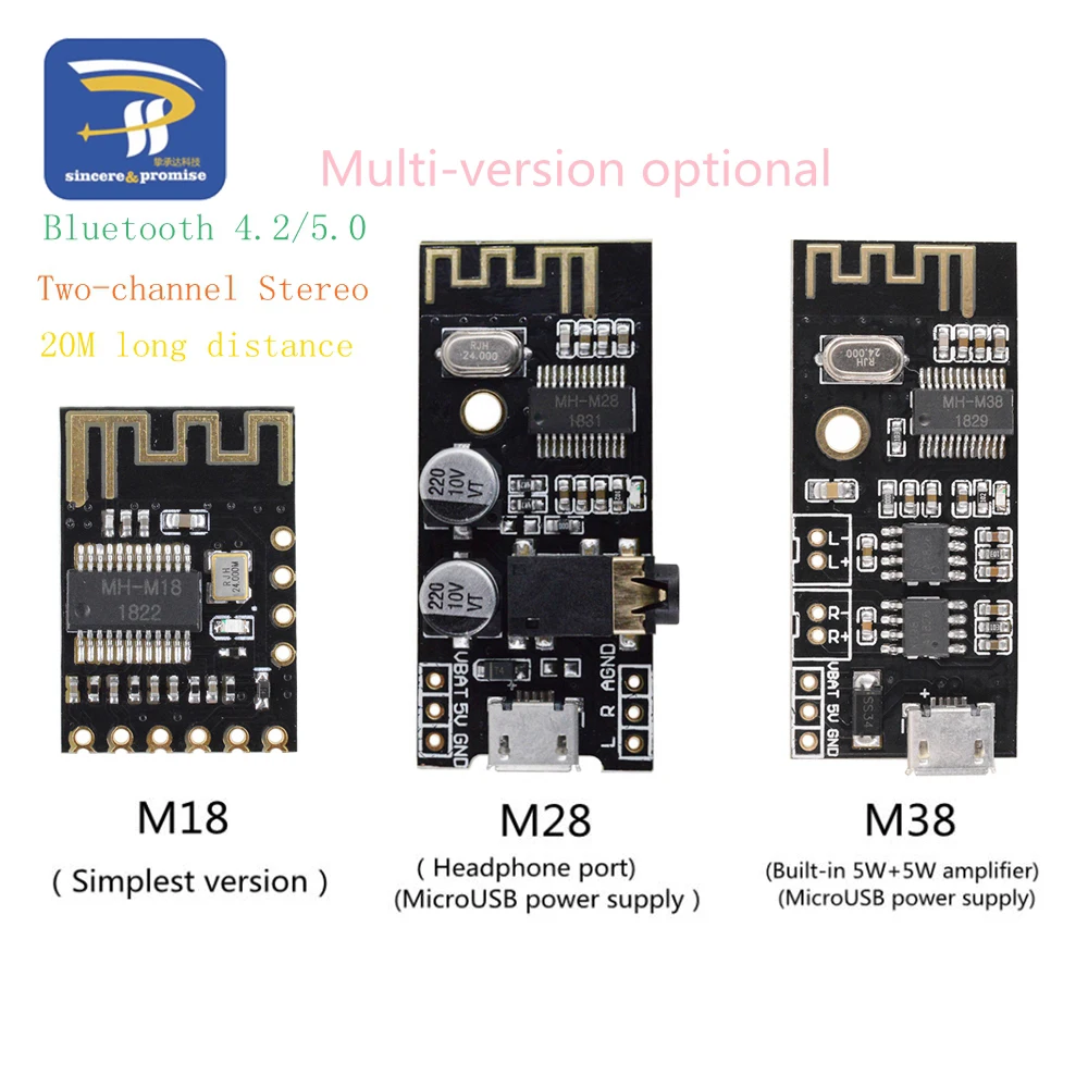 

MH-MX8 MP3 Decoder Board Bluetooth 4,2 Audio Modul Verlustfreie Stereo DIY Kit Refit Lautsprecher Hohe Fidelity HIFI