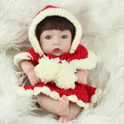Реалистичные 10 дюйм(ов) ручной работы полный силикона Reborn Baby Куклы мини реалистичные игрушки высокое качество Детский подарок