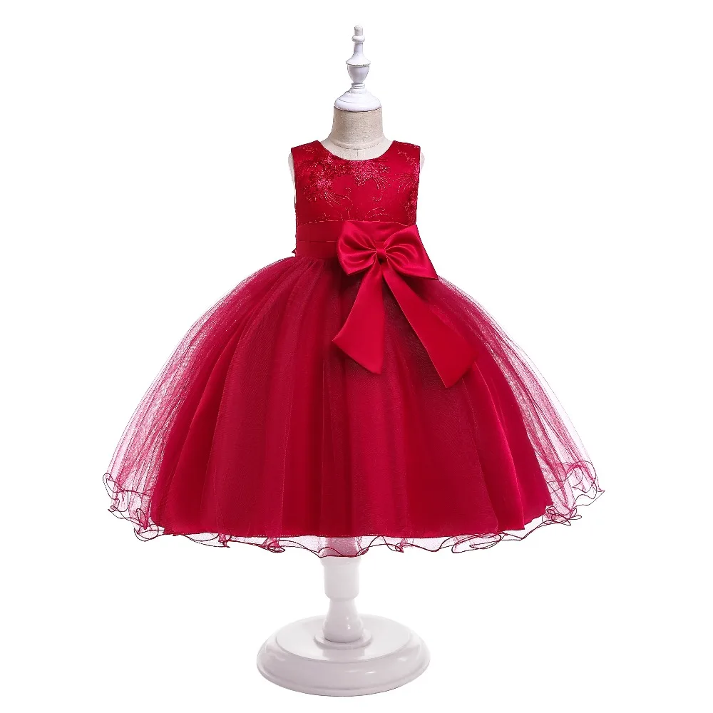 Элегантное платье принцессы для маленьких девочек; праздничные платья для девочек; свадебное платье с цветочным узором для девочек; одежда для детей 5, 6, 7, 8, 9, 10 лет