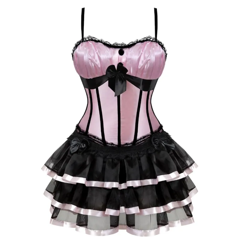 pink corset dress