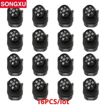 

16 pcs a lot Bee Eye 6X15W Moving Head light 90W High Power LED Lamp Moving head light Stage equipment /SX-MH0615A