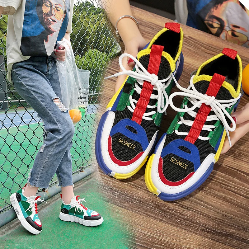 

Sports Shoes Female 2018 web celebrity Harajuku All-match Leisure Shoes