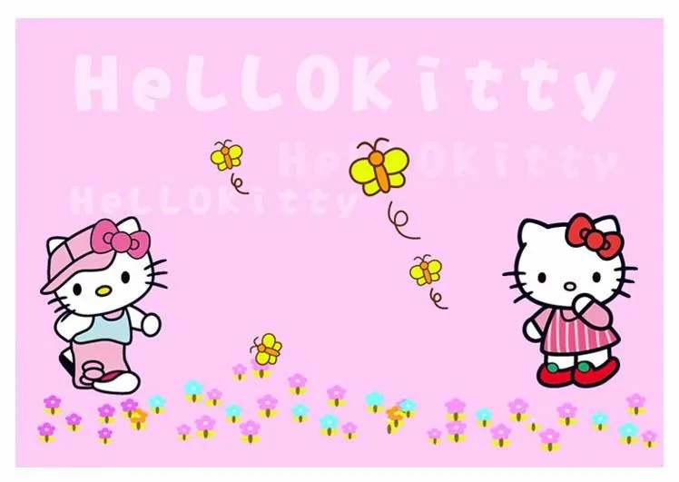 Милый котенок hello kitty, Виниловый Съемный Декор для дома, украшение для детской комнаты, детская комната для маленьких девочек, DIY настенная наклейка, наклейка TF452