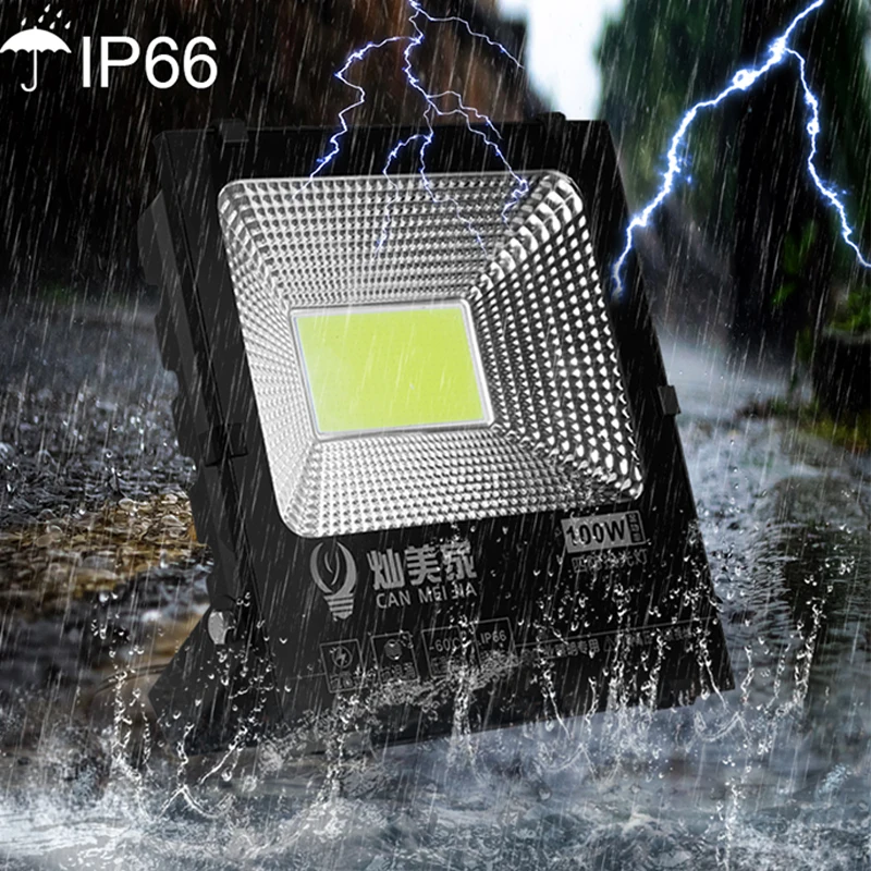 

LED Spotlight Floodlight 50W 100W 220V Outdoor Led Flood Light Reflector IP66 Floodlights Wall Lighting Construction Lamp White