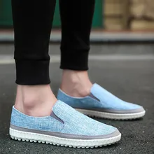 2019 Canvas Men Shoes Fashion Slip on Shoes Men Casual Slip on Flats Shoes for Men Male Lightweight Breathable Chaussure Homme heinrich new style design flat men luxury loafer shoes casual breathable slip on driving shoes chaussure de securite pour homme