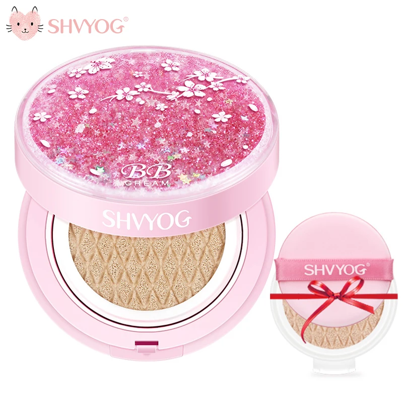 

SHVYOG Whitening Air Cushion BB Cream Full Concealer Face Cream Oil Control Moisturizing Nude Foundation Base Cosmetic Replace