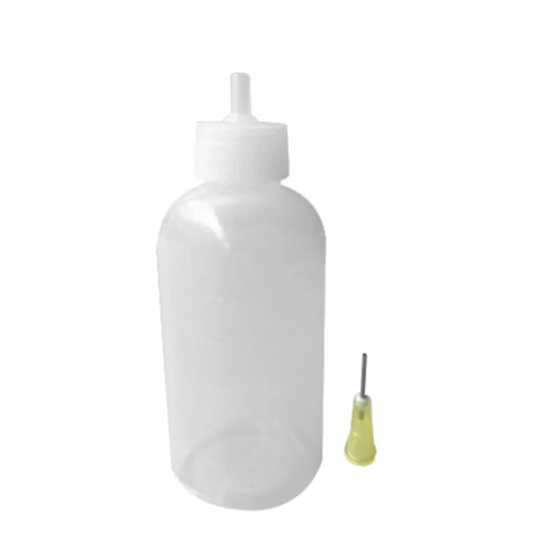 50 мл прозрачный полиэтиленовый Пустой E-liquid пластиковый канифоль флюс спиртовая бутылка для дозатора канифоль припой флюс паста+ 1 игла