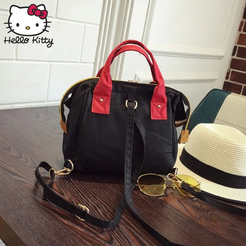 Сумка Hello Kitty модная сумка на плечо рюкзаки из парусины Kawaii через для девочек