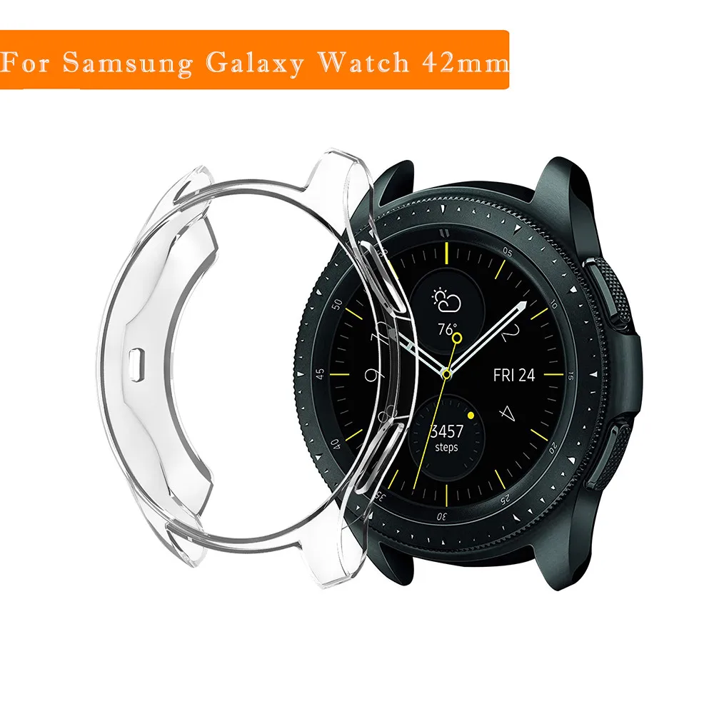 Ультра-тонкий смарт-чехол для samsung Galaxy Watch 42 мм/46 мм, Мягкий ТПУ защитный силиконовый чехол, Новая мода 5
