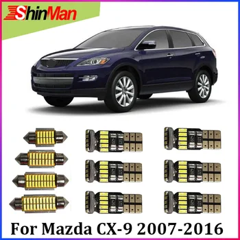 

ShinMan 9X LED CAR Light Car LED Interior Car lighting For Mazda cx 9 CX-9 LED LED Interior Light kit 2007-2016 LED bulb