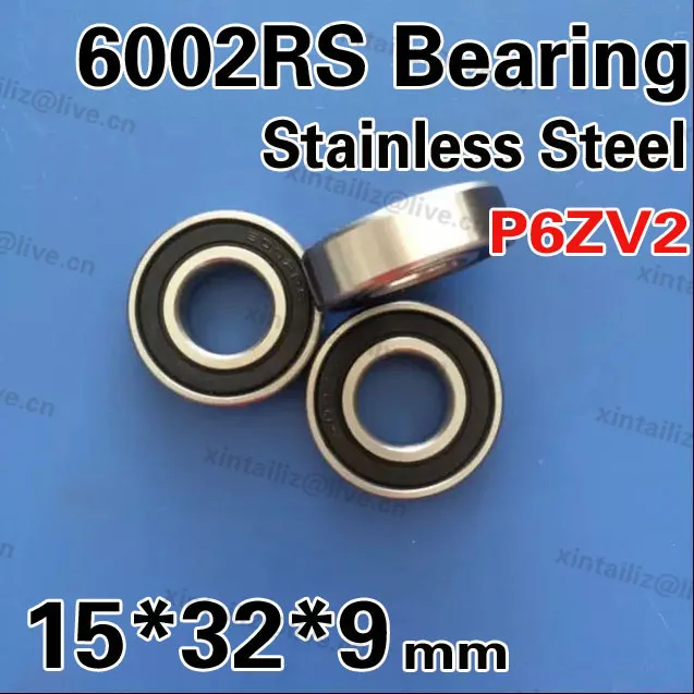 

[SS6002RS-P6]high quality ABEC-9 6002-2RZ 6002-2RS washer machine bearing 15*32*9