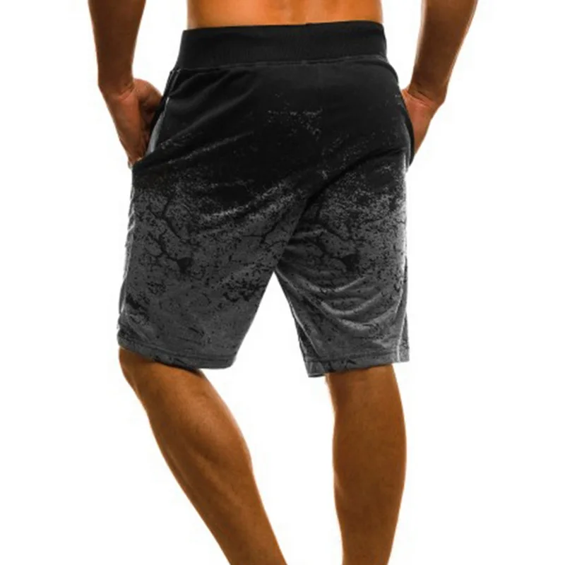 MJartoria летние мужские повседневные короткие тренировочные шорты с карманами для бега, бега, фитнеса, градиента, пляжа, короткие спортивные