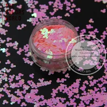 TCI18 перламутровые детали светло-розовые цвета в форме Микки Мауса блеск 4,0 мм размер блеск для ногтей Гель-лак художественный макияж