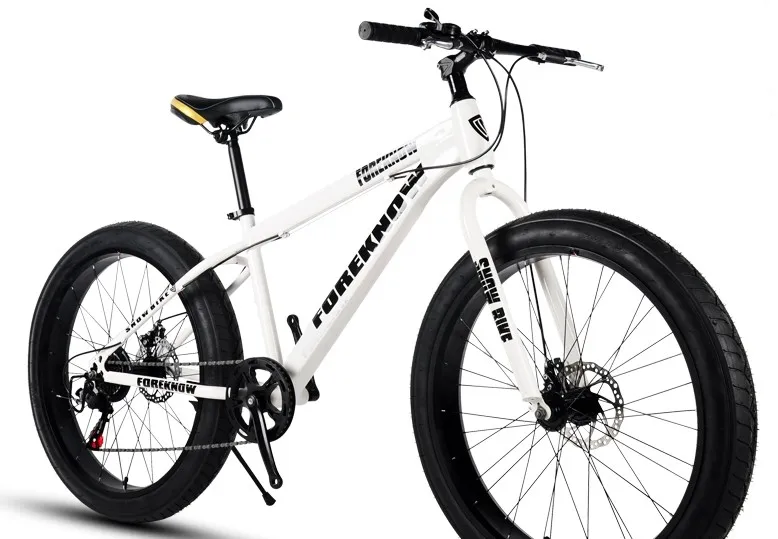 Горный велосипед с высокоуглеродистой стальной рамой, ультра широкие шины, 27 скоростей, 26 дюймов, скутер для взрослых