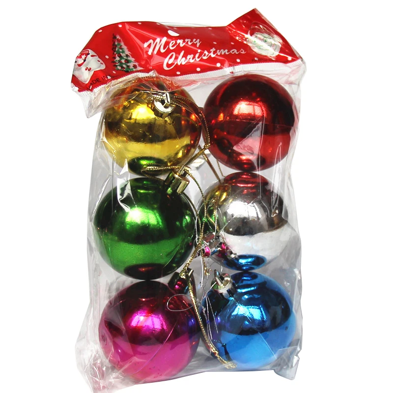 6/12pcs Christmas Tree Decor Ball Bauble Xmas Party Hanging Ball Ornament Pendants for Home Christmas Decorations Gifts