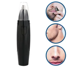 Мужской триммер для волос в носу из нержавеющей стали для носа, бороды, электрическая бритва для ушей, триммер для бровей, SSwell