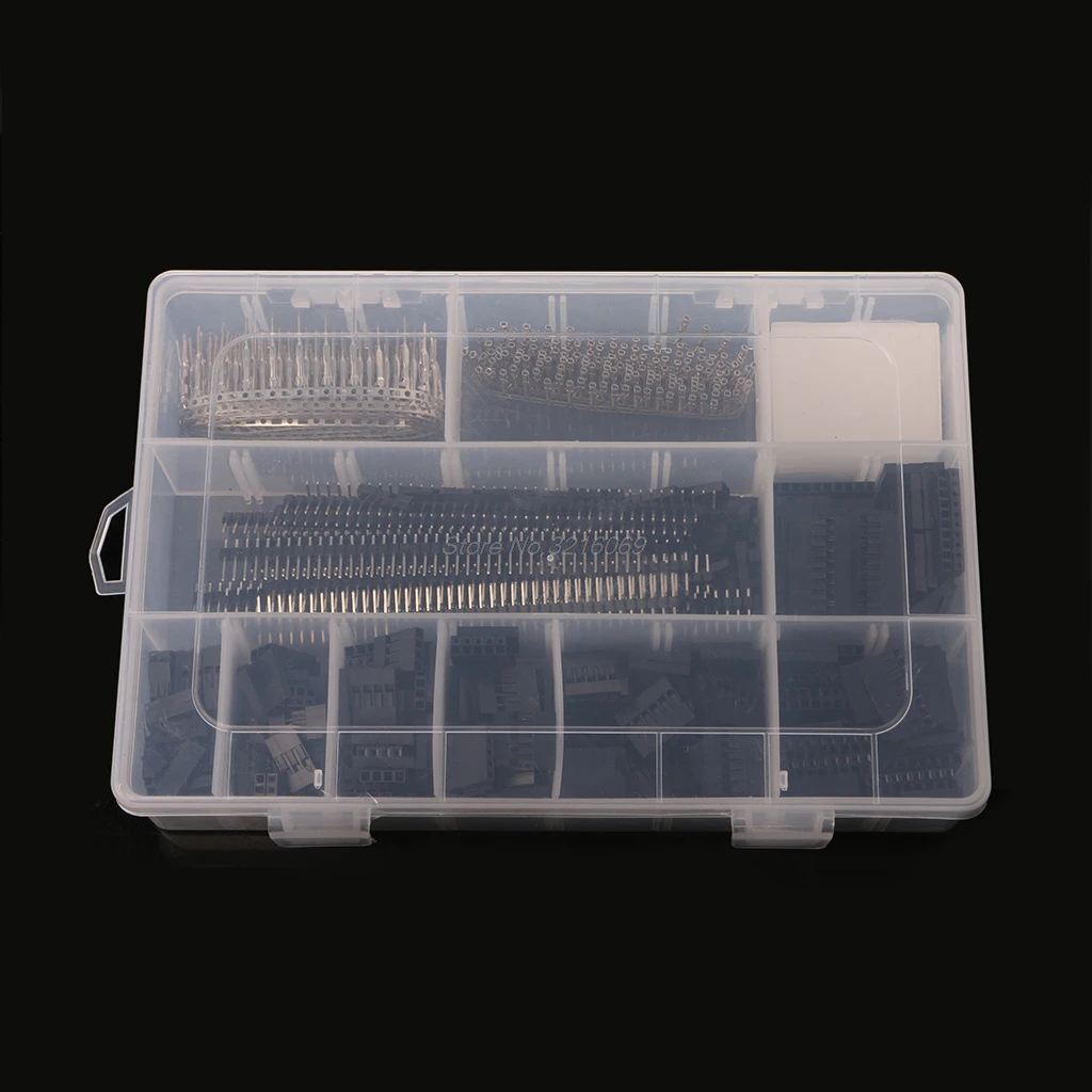 

1450Pcs/Set 2.54mm Dupont Connector Kit PCB Headers Male Female Pins Electronics