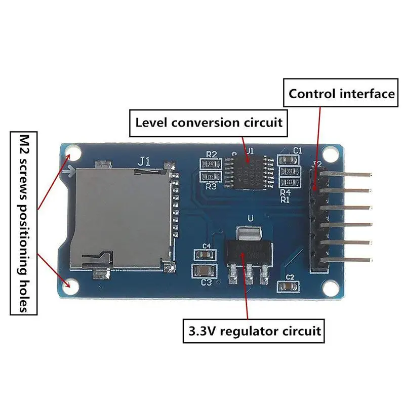 EastVita 5 шт. Micro SD карта SDHC Мини TF кардридер адаптер модуль для Arduino