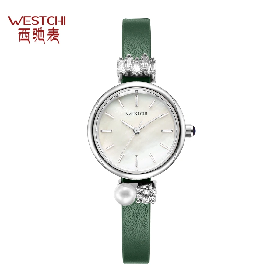 

Women's Slim Strap Watch WESTCHI Brand Waterproof Clock Leather Strap Drop Shipping Fashion Quartz Watch Women's WristWatch