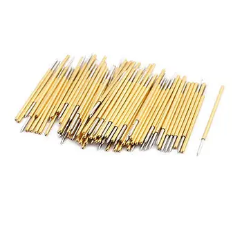 

100pcs PM75-B1 1.02mm Dia 27.8mm Length Metal Spring Pressure Test Probe Needle