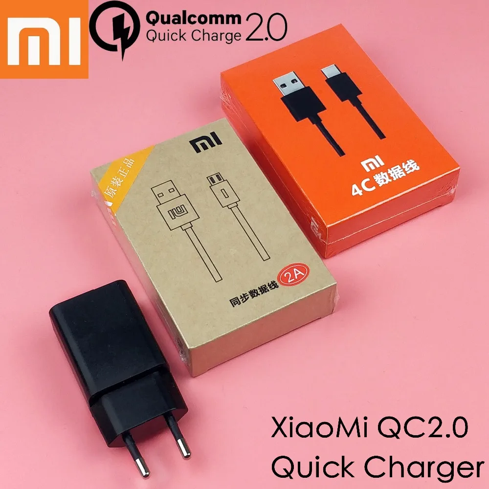 

xiaomi 4x charger original,12V 1A QC 2.0 Quick Fast Wall Charge adapter&usb cable for Xiaomi MI4C Mi4S Mi5 Redmi NOTE1/2/3/4X