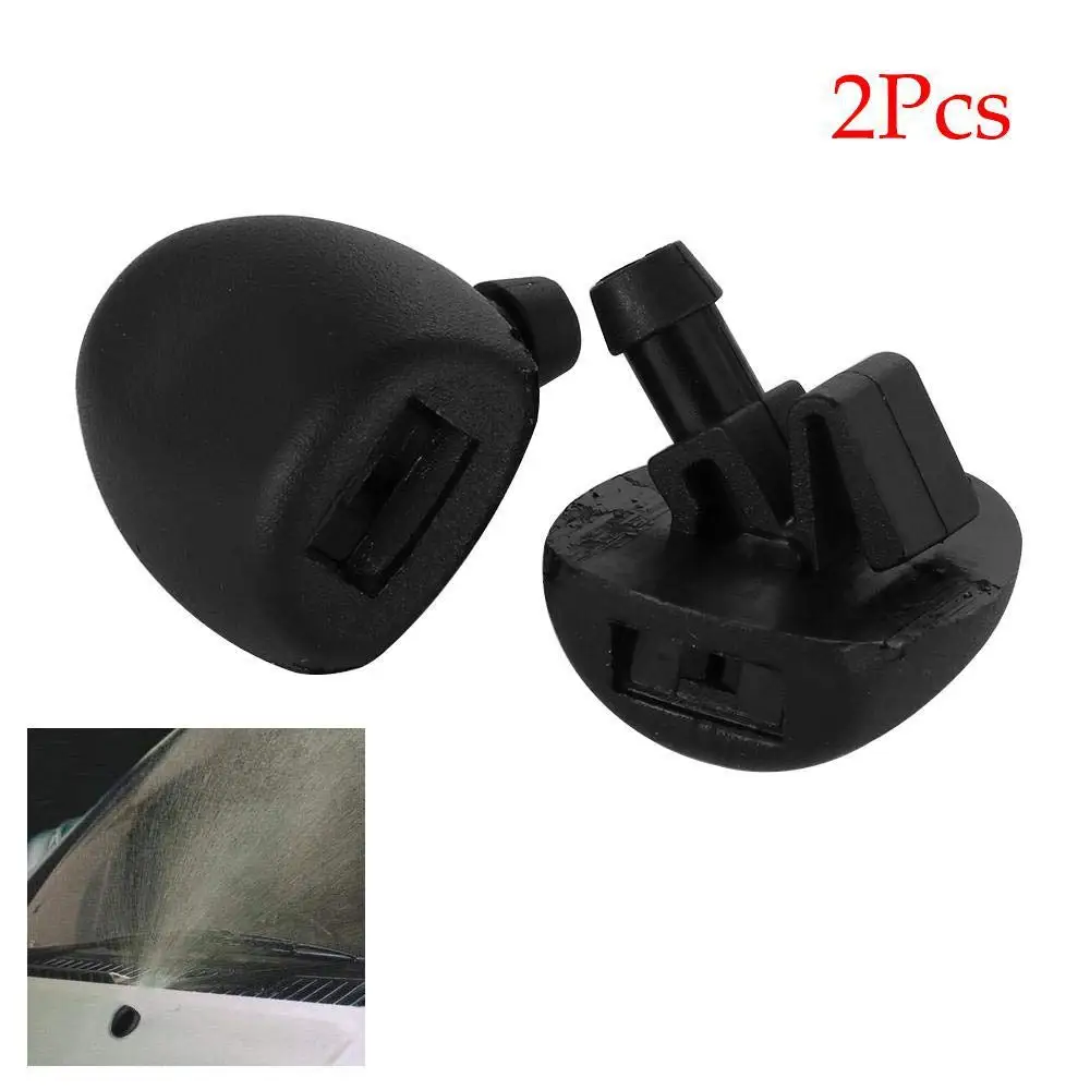 

2Pcs Front Windshield Wiper Water Spray Jet Washer Nozzle for Peugeot 206 207 407 Car Cleaning Windshield Washer