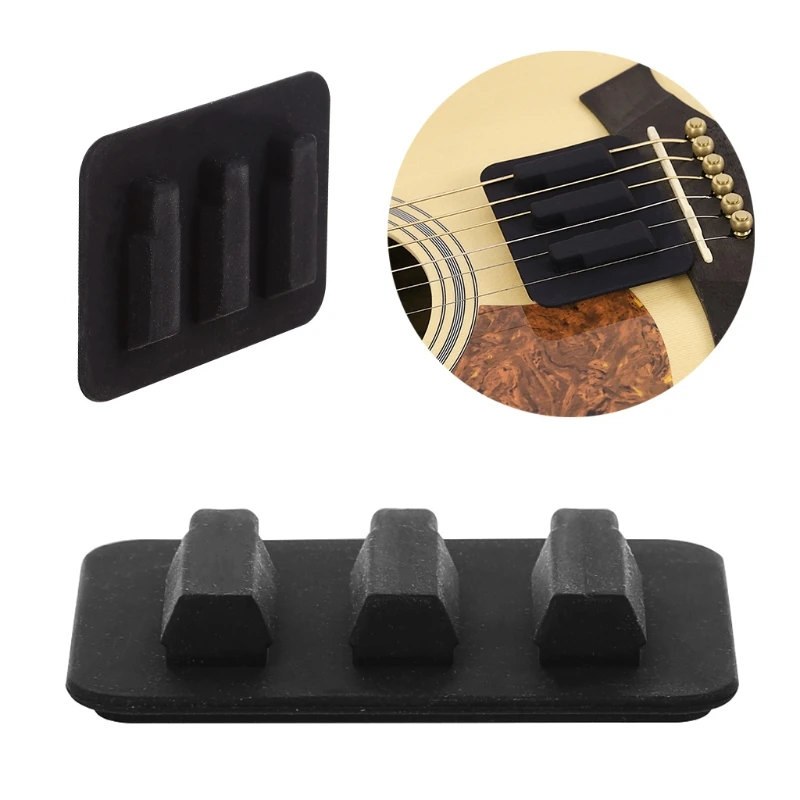 

Silicone Practice Mute Silencer Pad For Guitar Acoustic Instruments Accessories