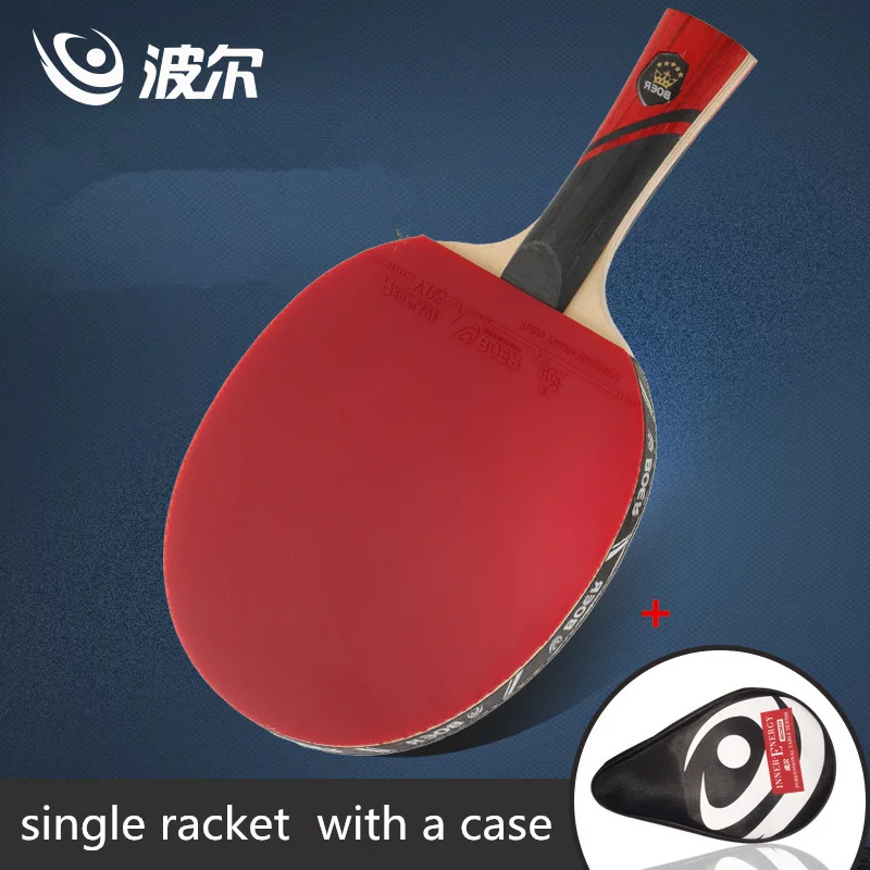

boer 3 star 7 layers Ayous wood Table tennis racket Ddouble Pimples-in rubber Ping Pong Racket tenis de mesa table tennis