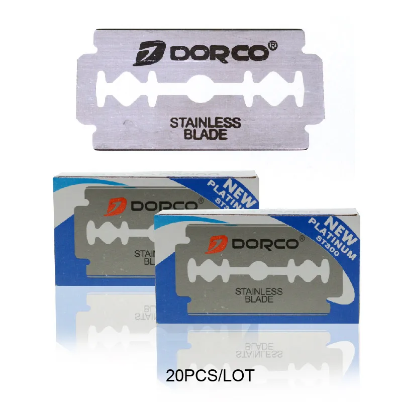 Dorco 20pcs Razor Blades Brand Stainless Steel Safety Razor Blades To