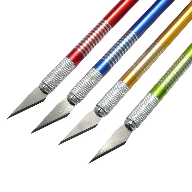 19PCS-Precision-Hobby-Knife-Stainless-Steel-Blades-for-Arts-Crafts-PCB-Repair-Leather-Films-Tools-Pen