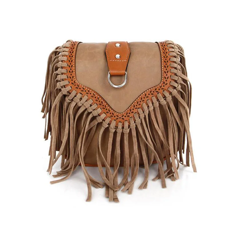 

2019 Bohemian Syyle Shoulder Bag Fashion Cross Body Purse Retro Elegant Atmosphere Wild Fringe Bohemian Syyle Shoulder Bags