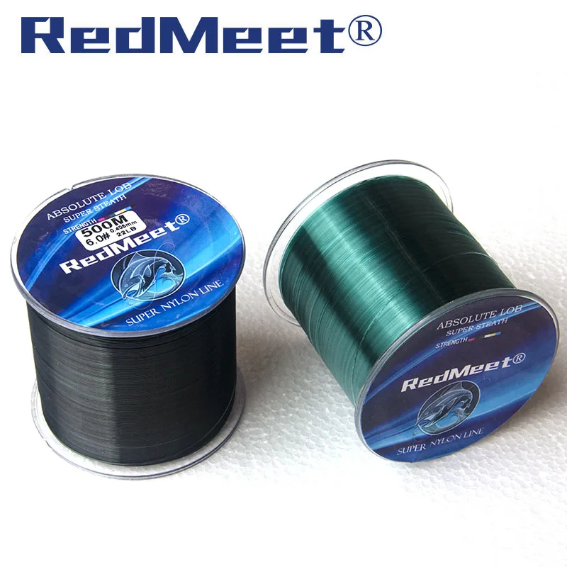 RedMeet Brand 1.0#-8.0# 500M 4.4-28.6LB Monofilament Line Nylon Fishing Lines For Carp Fishing Accessories Pesca Super Strong