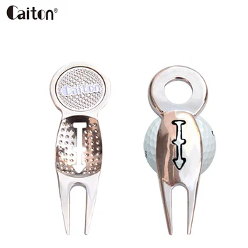 

Caiton Practical Golf Divot Repair Tool Ball Liner Pitch Fork Golfer Kit